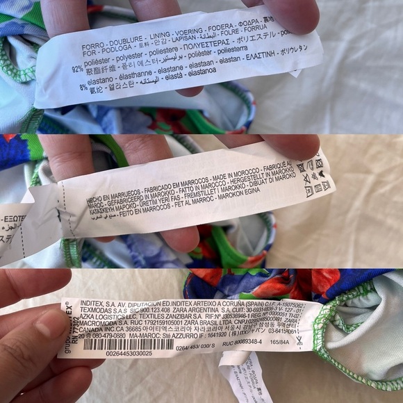 NWT ZARA Asymmetric Floral One-Shoulder Bodysuit S - Picture 13 of 16